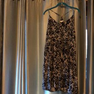 Maurices sun dress!black/grey leopard size large